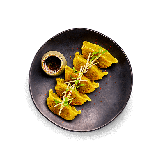 Wagamama Edamame, truffle and pulled shiitake gyoza