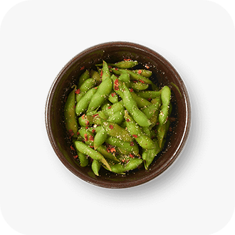 Wagamama Edamame with chilli + Garlic salt