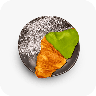 Wagamama Matcha smashed croissant