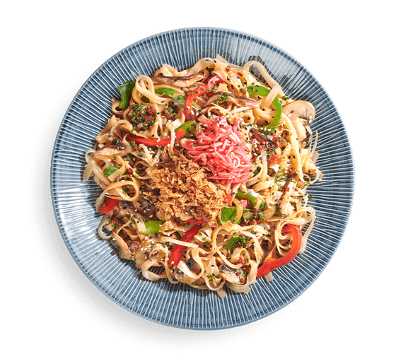 Wagamama Yaki soba yasai Mushroom with rice noodles