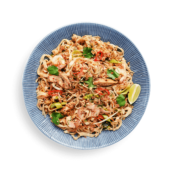 Wagamama chicken + prawn pad thai