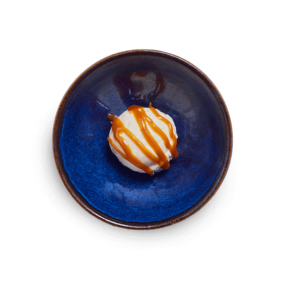 Wagamama vanilla pod ice cream with toffee sauce