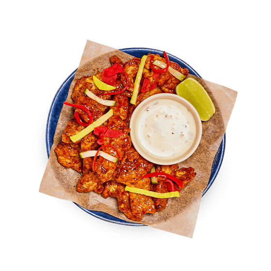Vegan Chicken with Firecracker