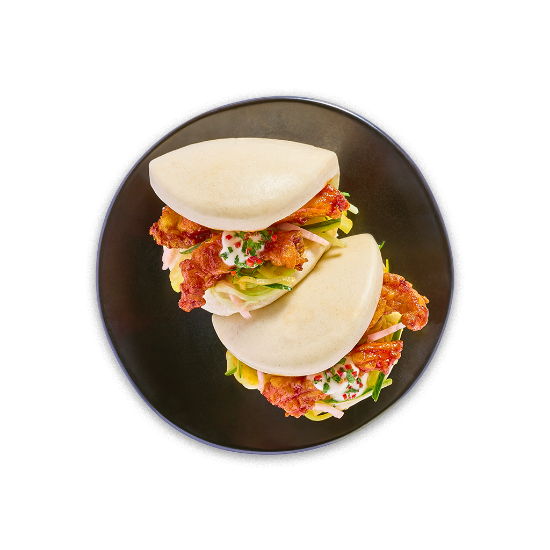  Korean Fried Chicken Bao Buns