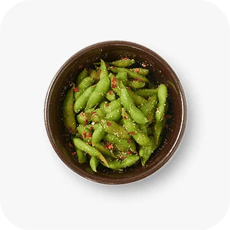 Wagamama Edamame with chilli + Garlic salt