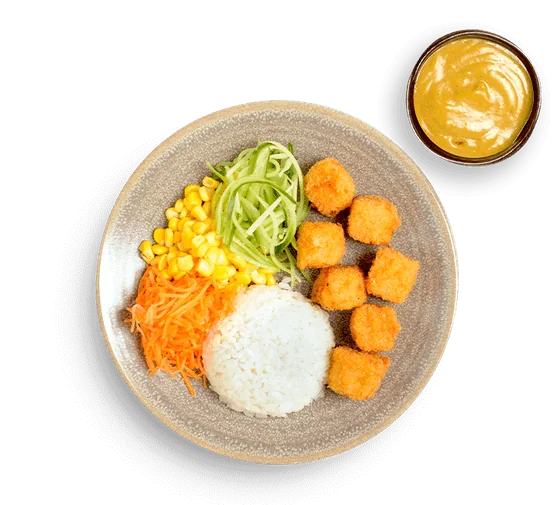 Wagamama crispy fish bites with katsu curry sauce
