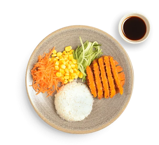 Wagamama mini yasai katsu with amai sauce