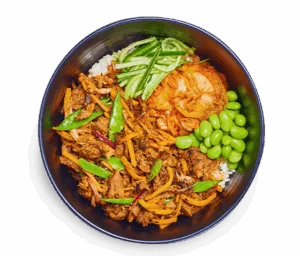 Pulled Shiitake Donburi