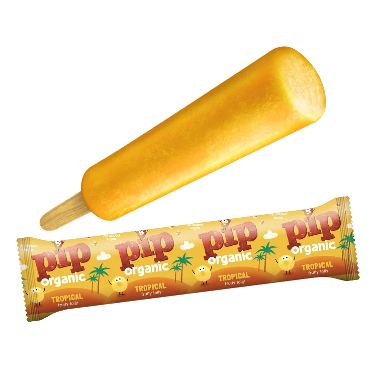 tropical fruit ice lolly