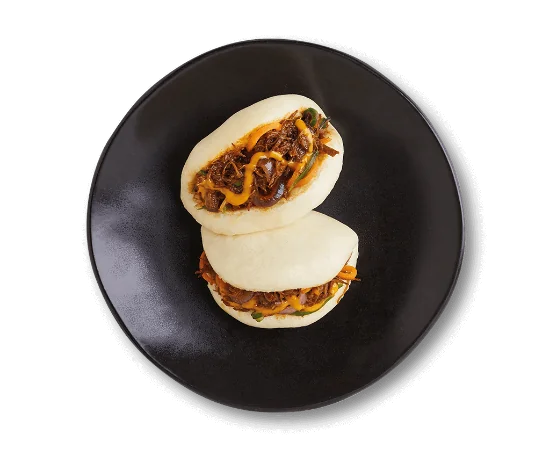 Korean Barbecue Brisket Bao Buns