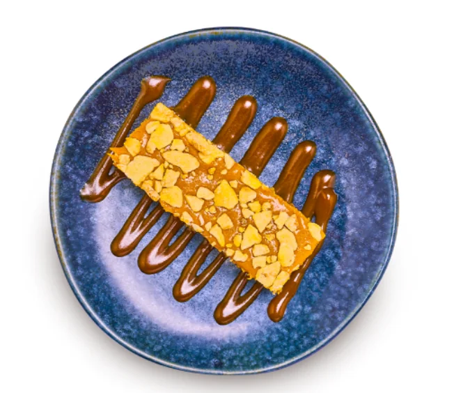 miso caramel banana bread (v)