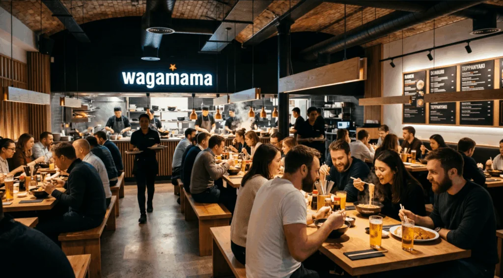 Wagamama restaurant menu