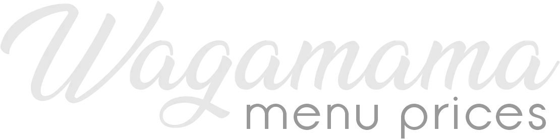 Wagamama menu with prices