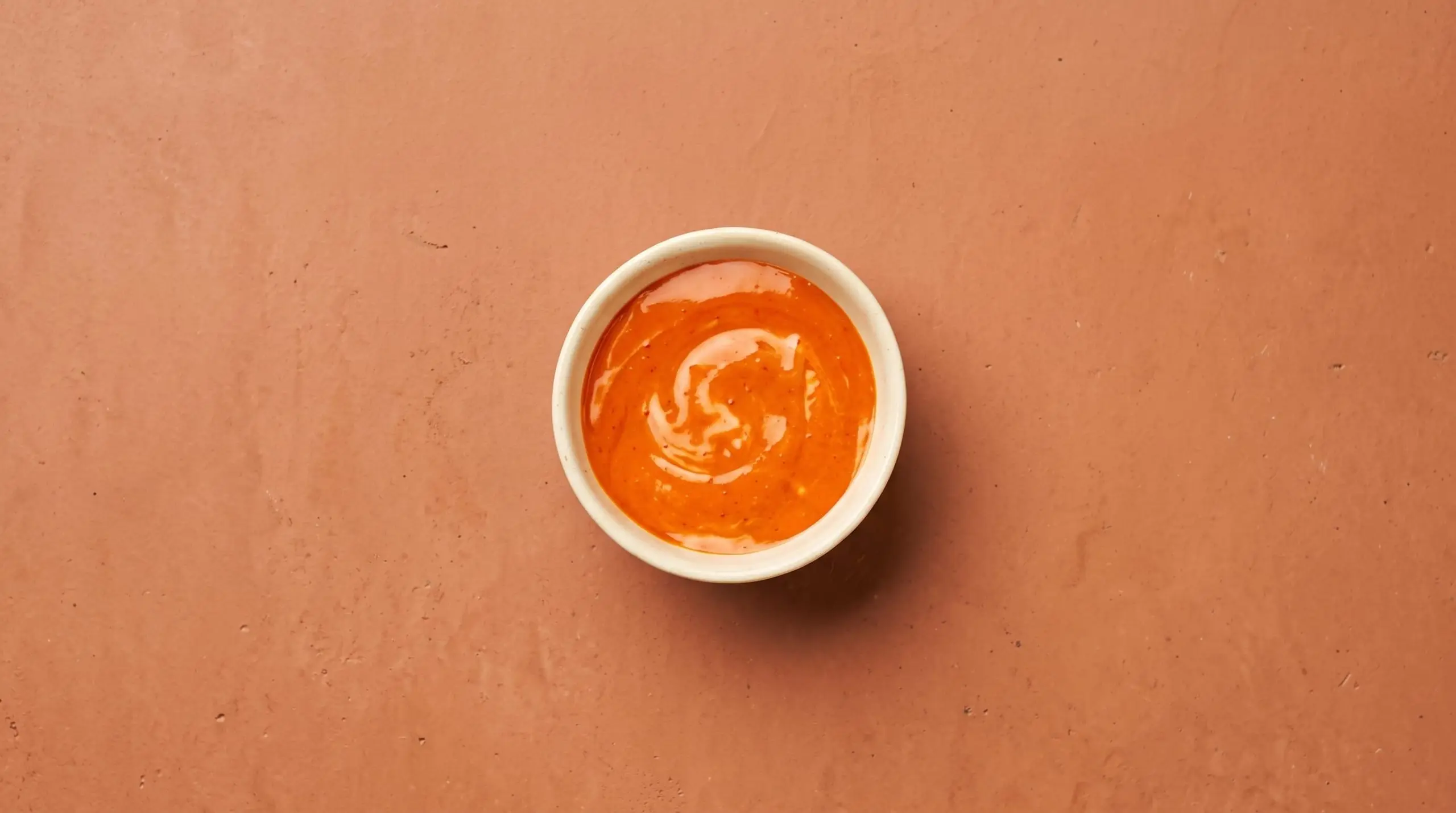 Overhead view of Wagamama Gochujang Mayo in a small bowl